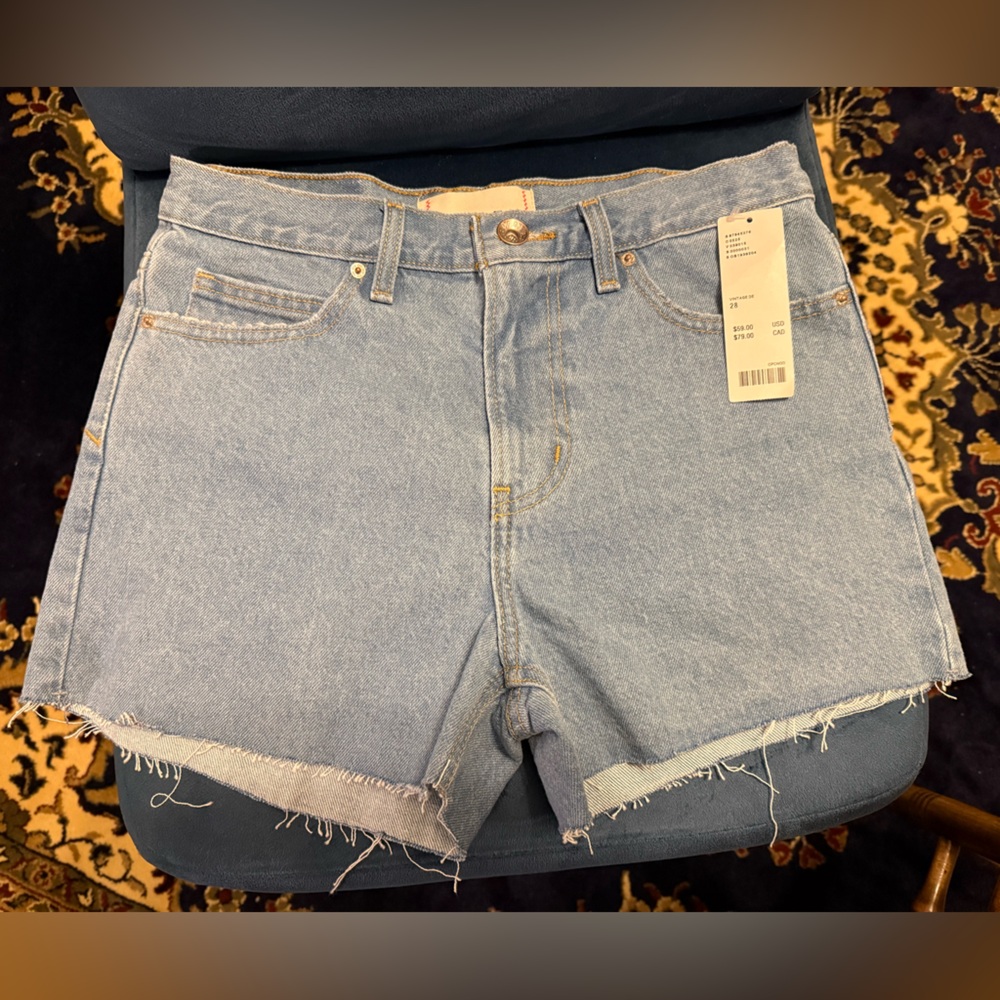 Urban Outfitters Light Wash Denim Cutoff Shorts